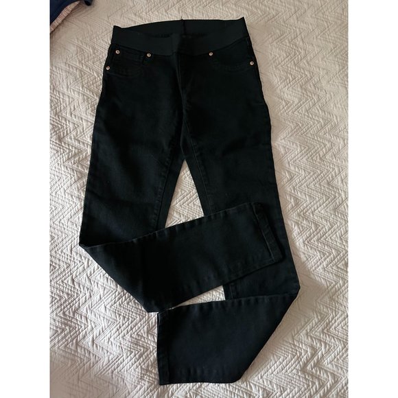 INC International Concepts elastic waist black skinny jeggings sz 2 - Picture 4 of 4